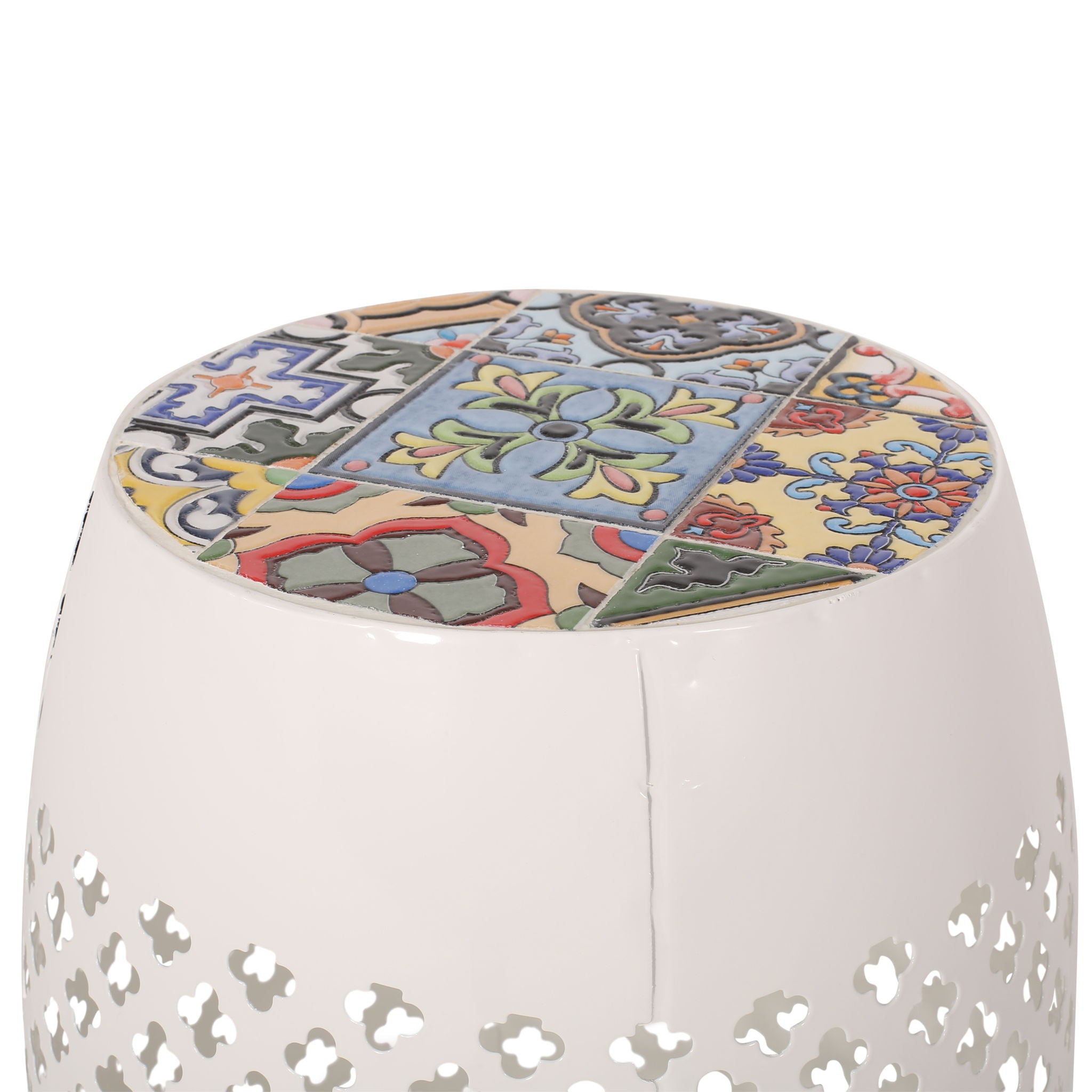 Roswell - Outdoor Side Table With Mosaic Tile Top