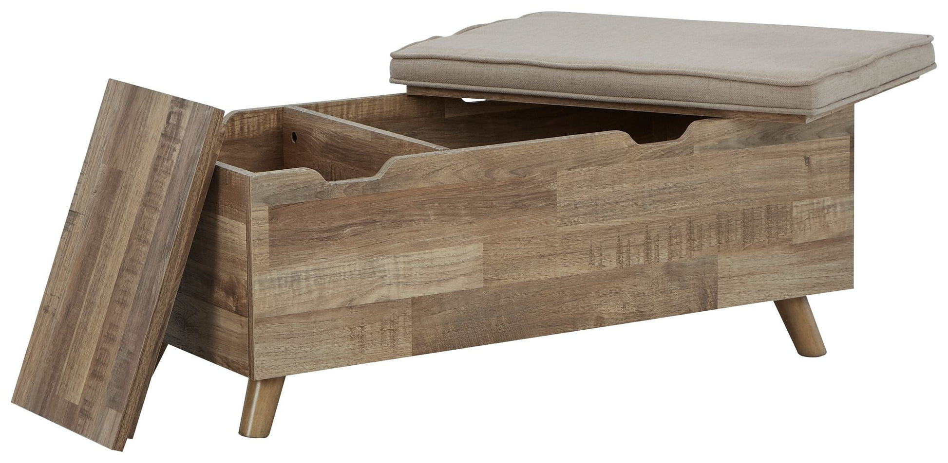 Signature Design by Ashley® Gerdanet - Beige - Storage Bench | Meri Furniture
