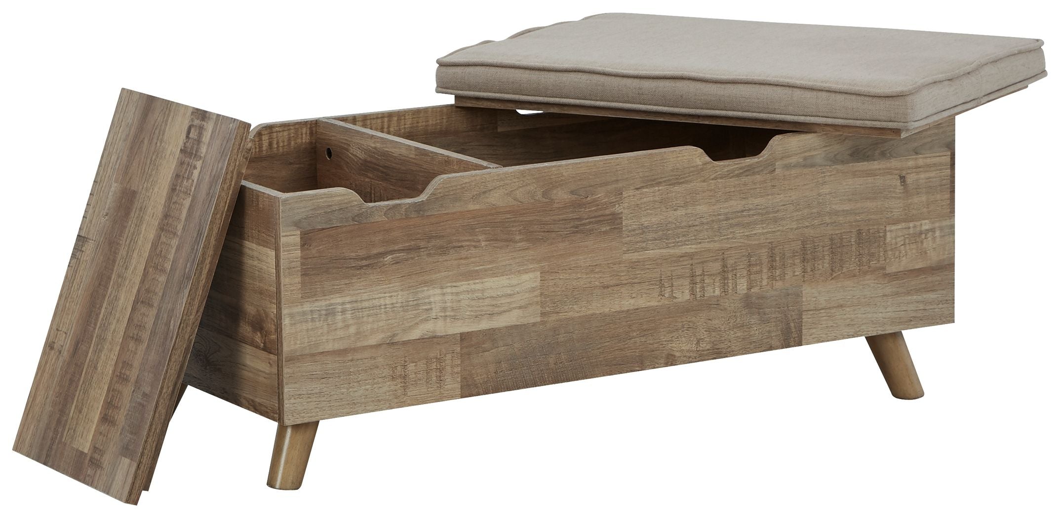 Signature Design by Ashley® Gerdanet - Beige - Storage Bench | Meri Furniture