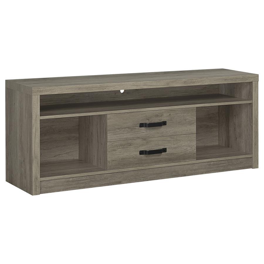 Coaster Fine Furniture Burke - 3 Piece TV Entertainment Center - Gray Driftwood | Meri Furniture