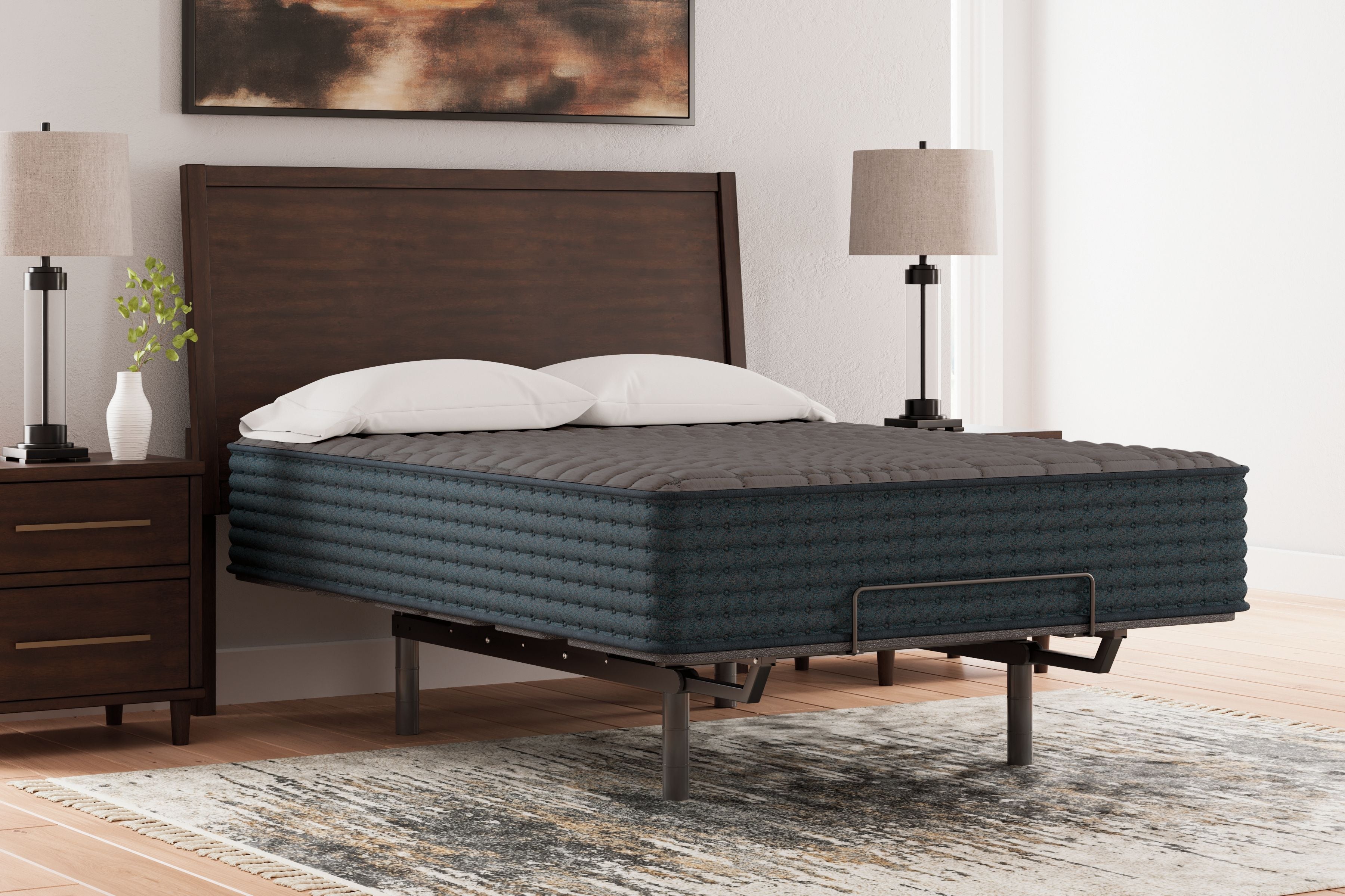 Sierra Sleep® by Ashley Gray 1200 Hybrid - Mattress | Meri Furniture