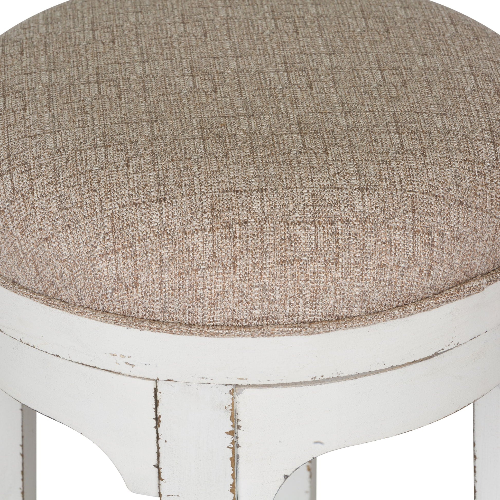 Liberty Furniture Magnolia Manor - Console Swivel Stool - White | Meri Furniture