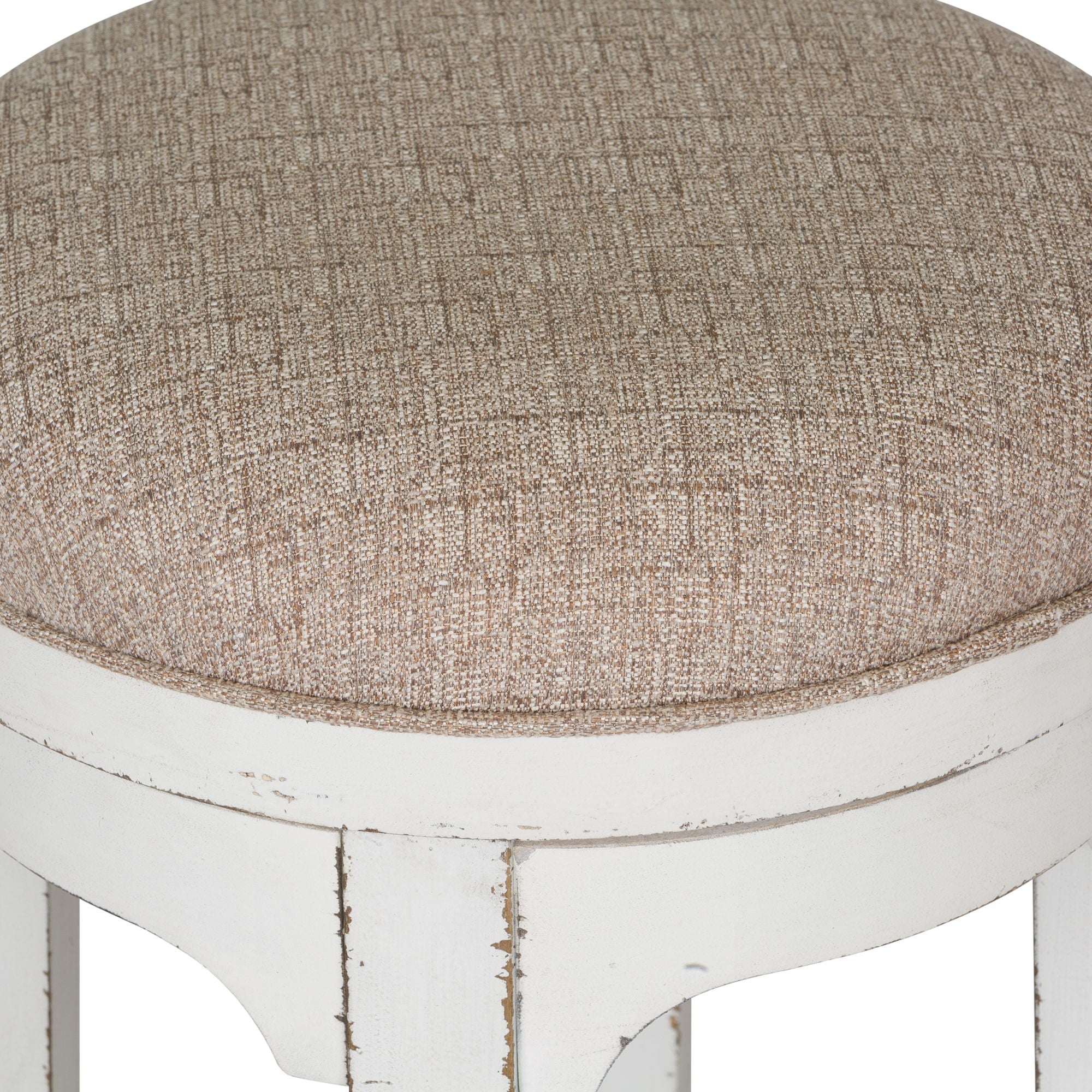 Liberty Furniture Magnolia Manor - Console Swivel Stool - White | Meri Furniture