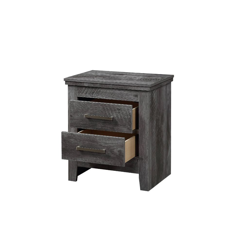ACME Vidalia - Nightstand - Rustic Gray Oak | Meri Furniture