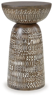 Signature Design by Ashley® Hadcher - Cream / Brown - Accent Table | Meri Furniture