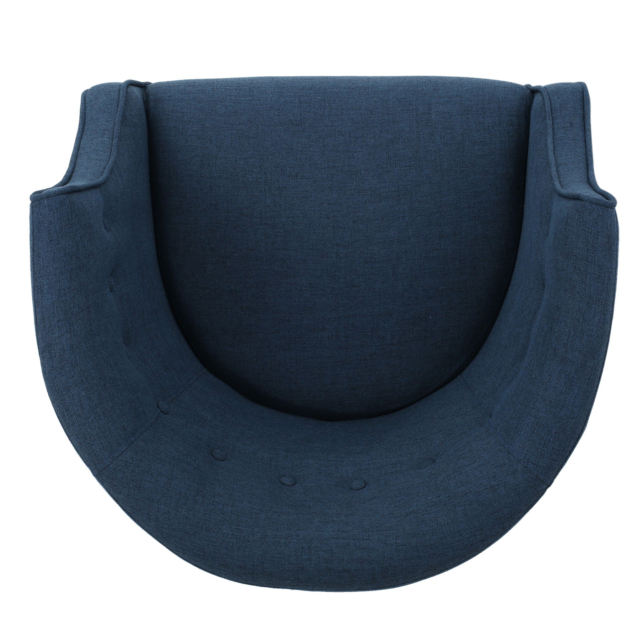 Contemporary Upholstered Club Chair With Button Tufting