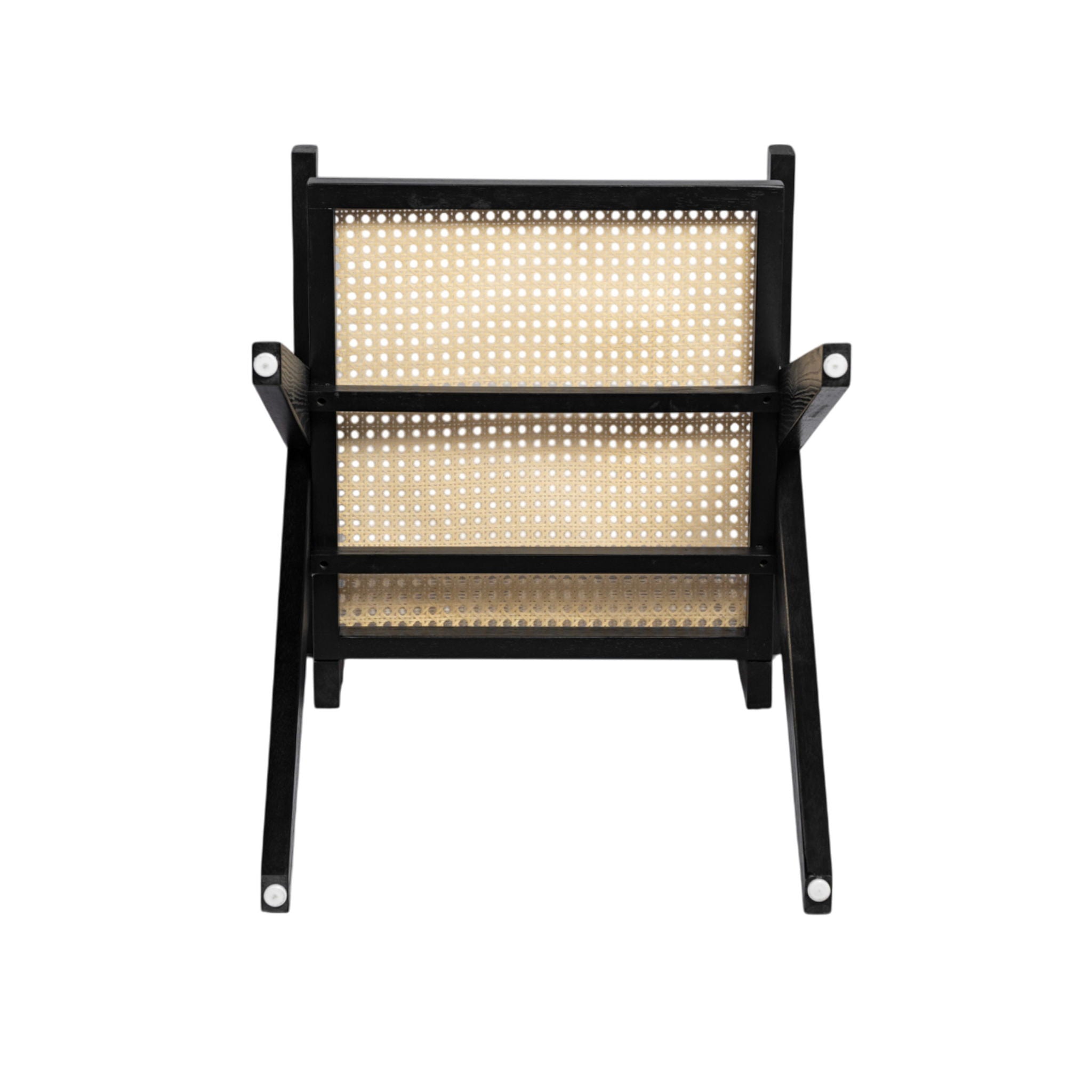 Chandigarh Arm Dining Chair With Natural Cane Design (Set of 2)