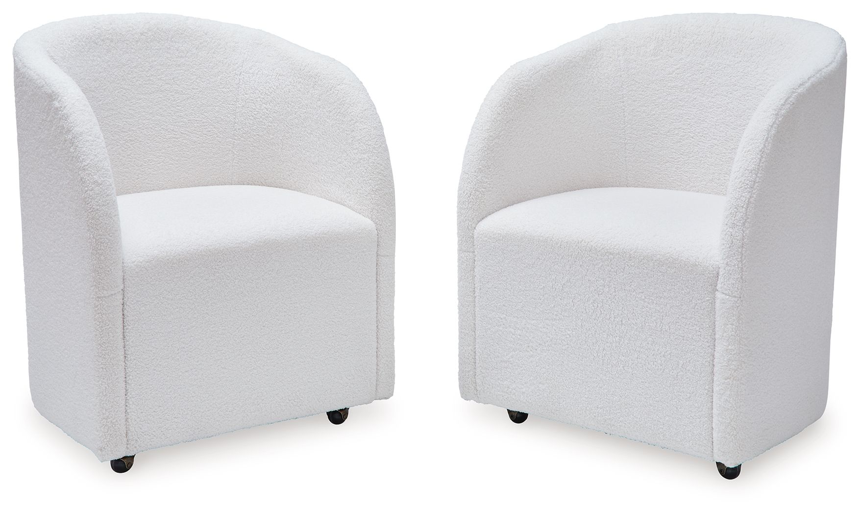 Signature Design by Ashley® Rowanbeck - Ivory - Dining Upholstered Arm Chair (Set of 2) | Meri Furniture