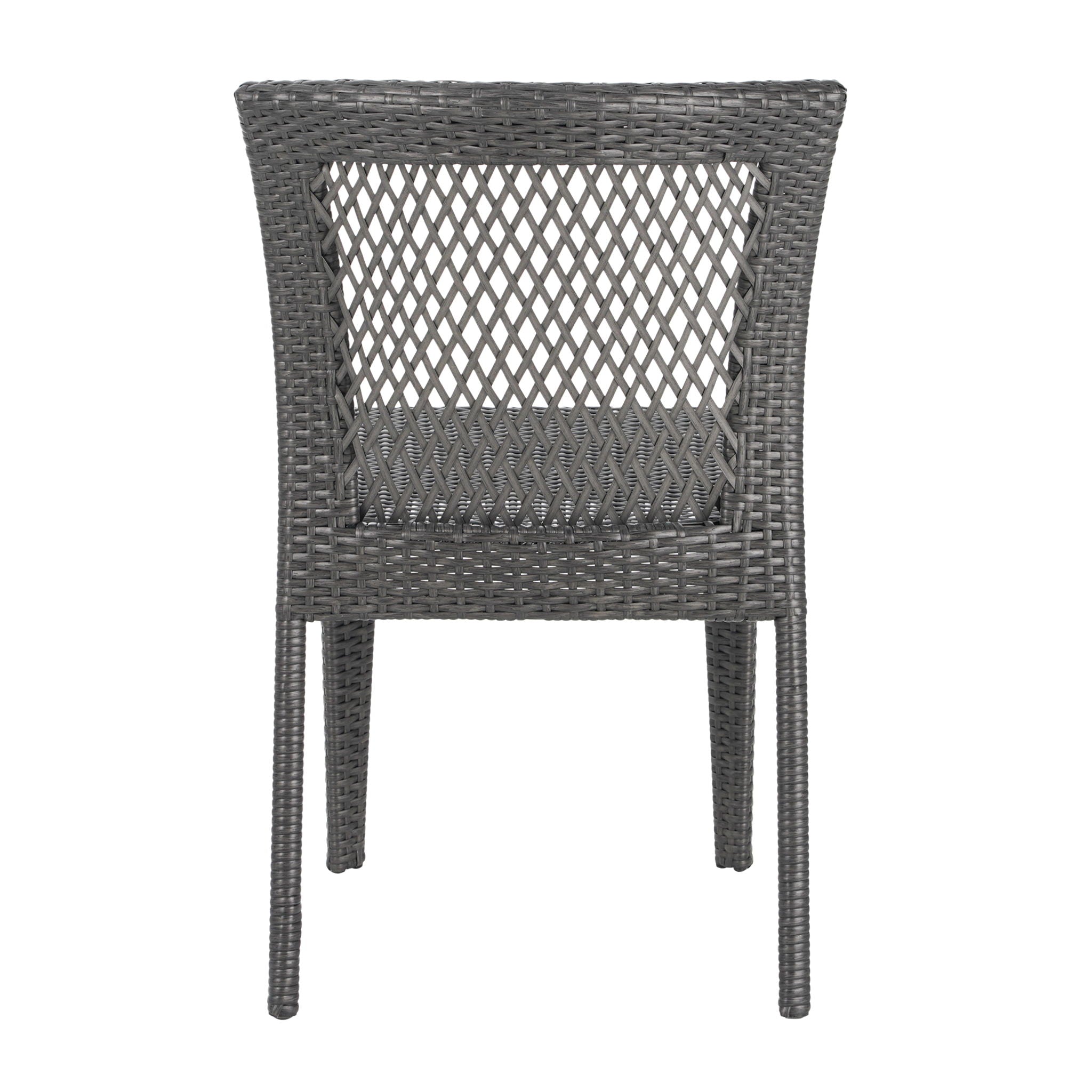 Farley - Stacking Sidechair (Set of 2) With Open Backrests - Gray