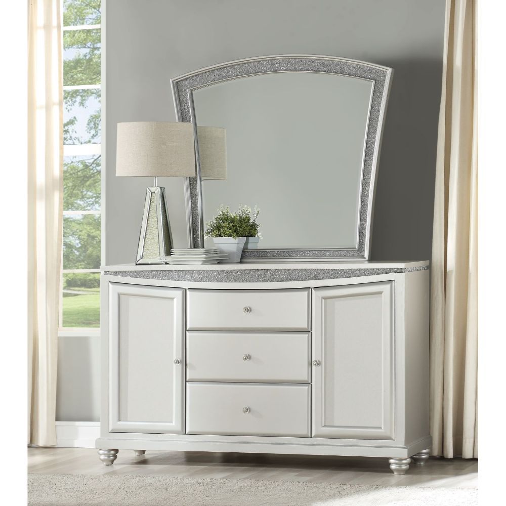 ACME Maverick - Server - Platinum | Meri Furniture
