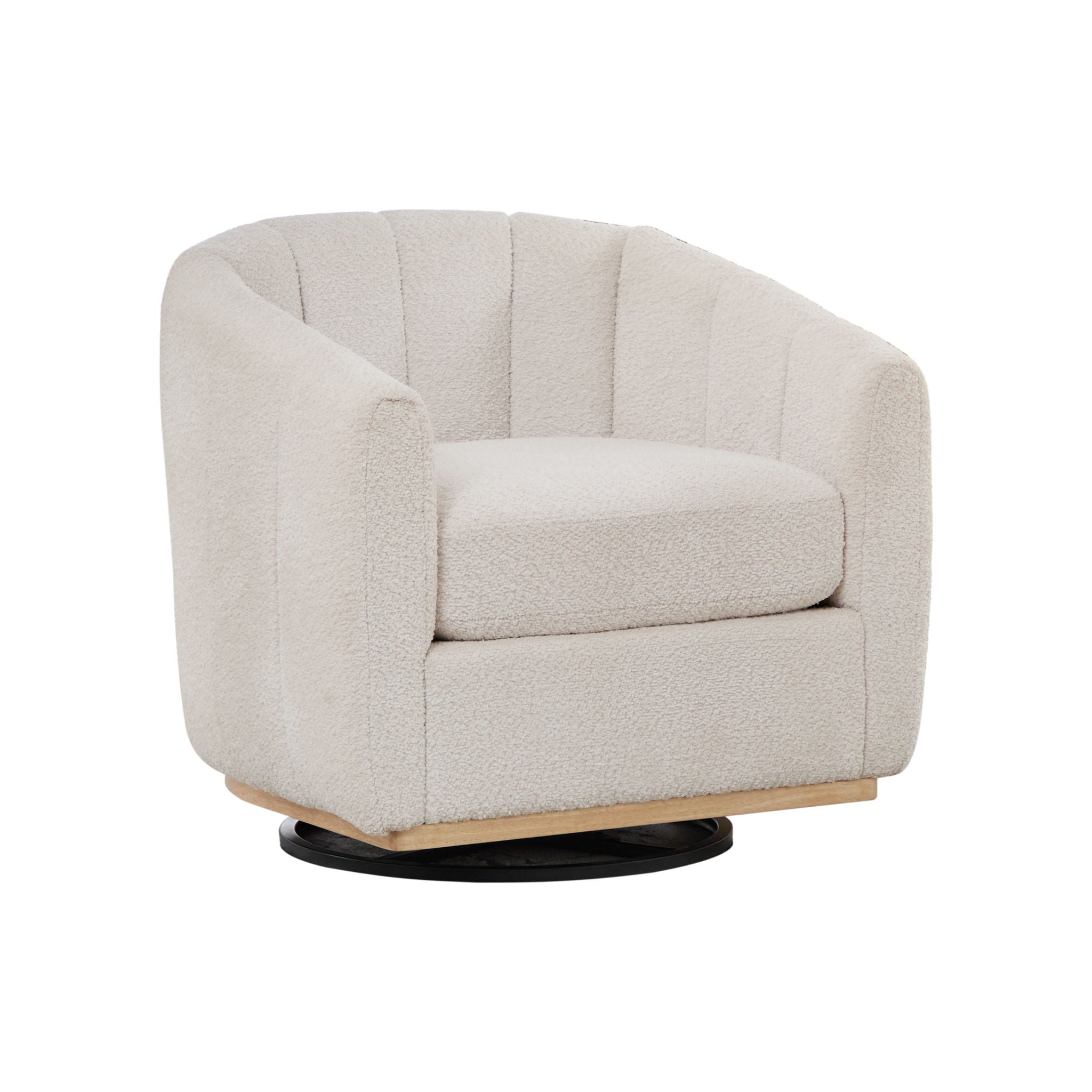 360° Swivel Upholstered Barrel Chair