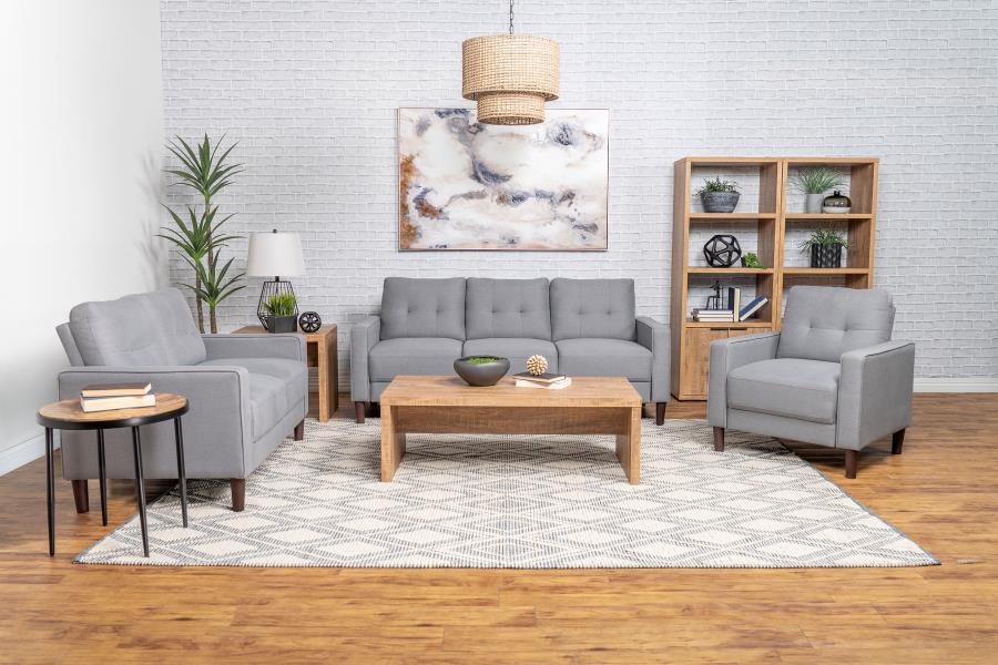 Coaster Fine Furniture Bowen - Upholstered Track Arm Tufted Sofa Set | Meri Furniture