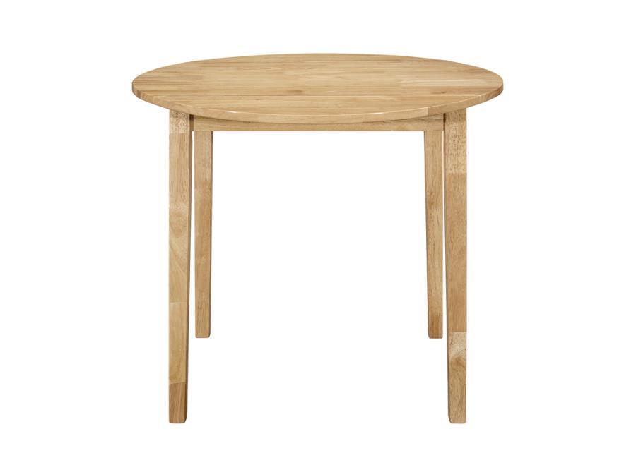 Coaster Fine Furniture Bucknell - 3 Piece Round Drop Leaf Dining Table Set | Meri Furniture