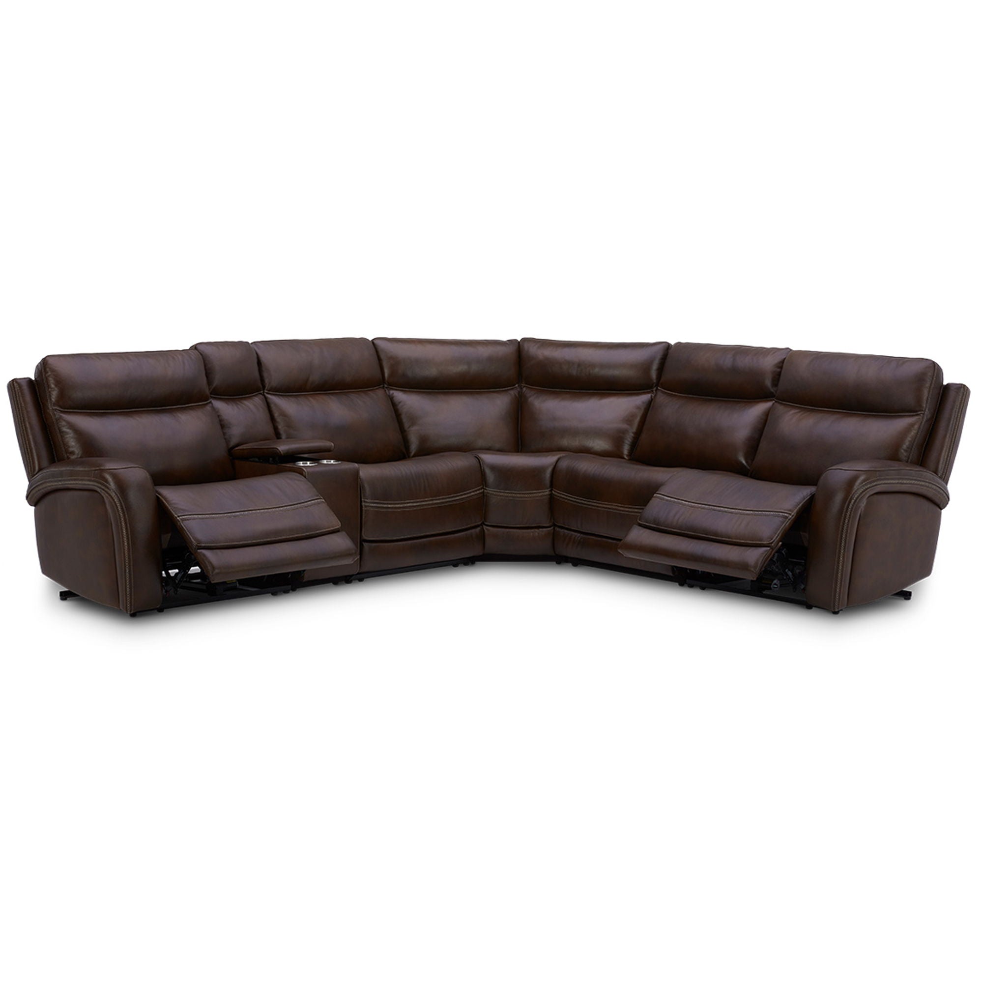 Liberty Furniture Blair - 6 Piece Sectional - Cognac | Meri Furniture