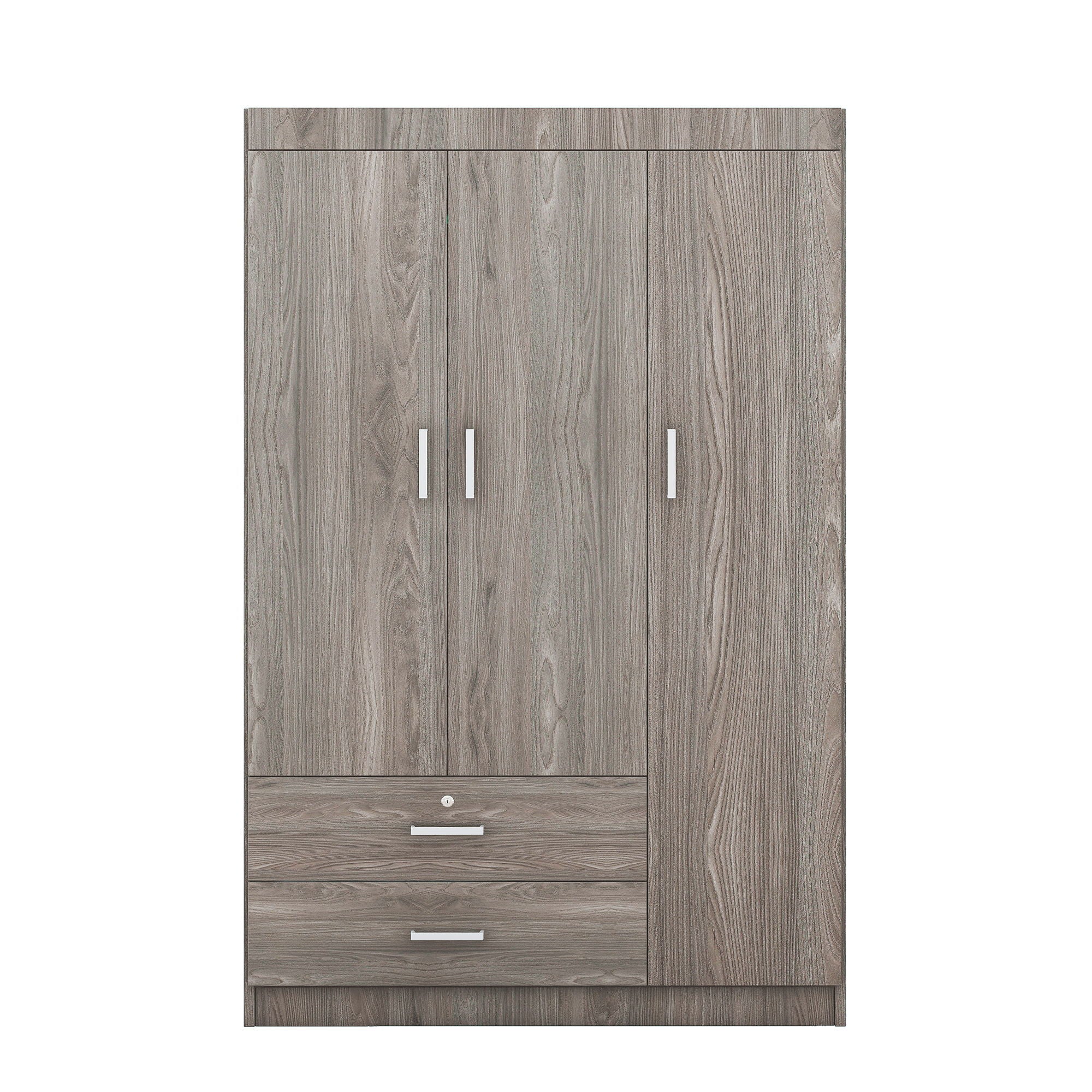 3 Door Wardrobe With 2 Drawers