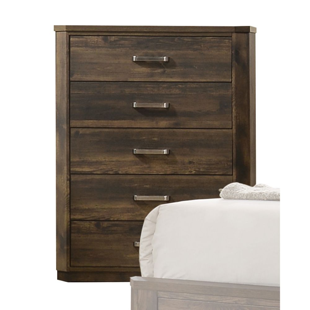 ACME Elettra - Chest - Rustic Walnut | Meri Furniture
