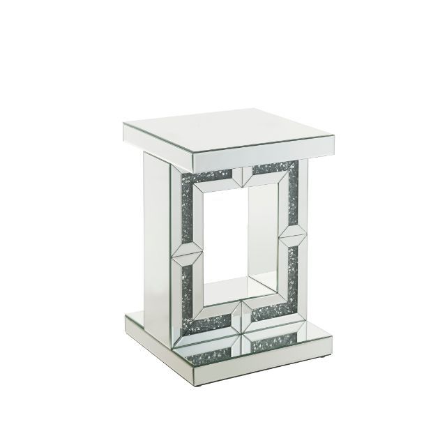 ACME Noralie - Accent Table - Mirrored - 24" | Meri Furniture