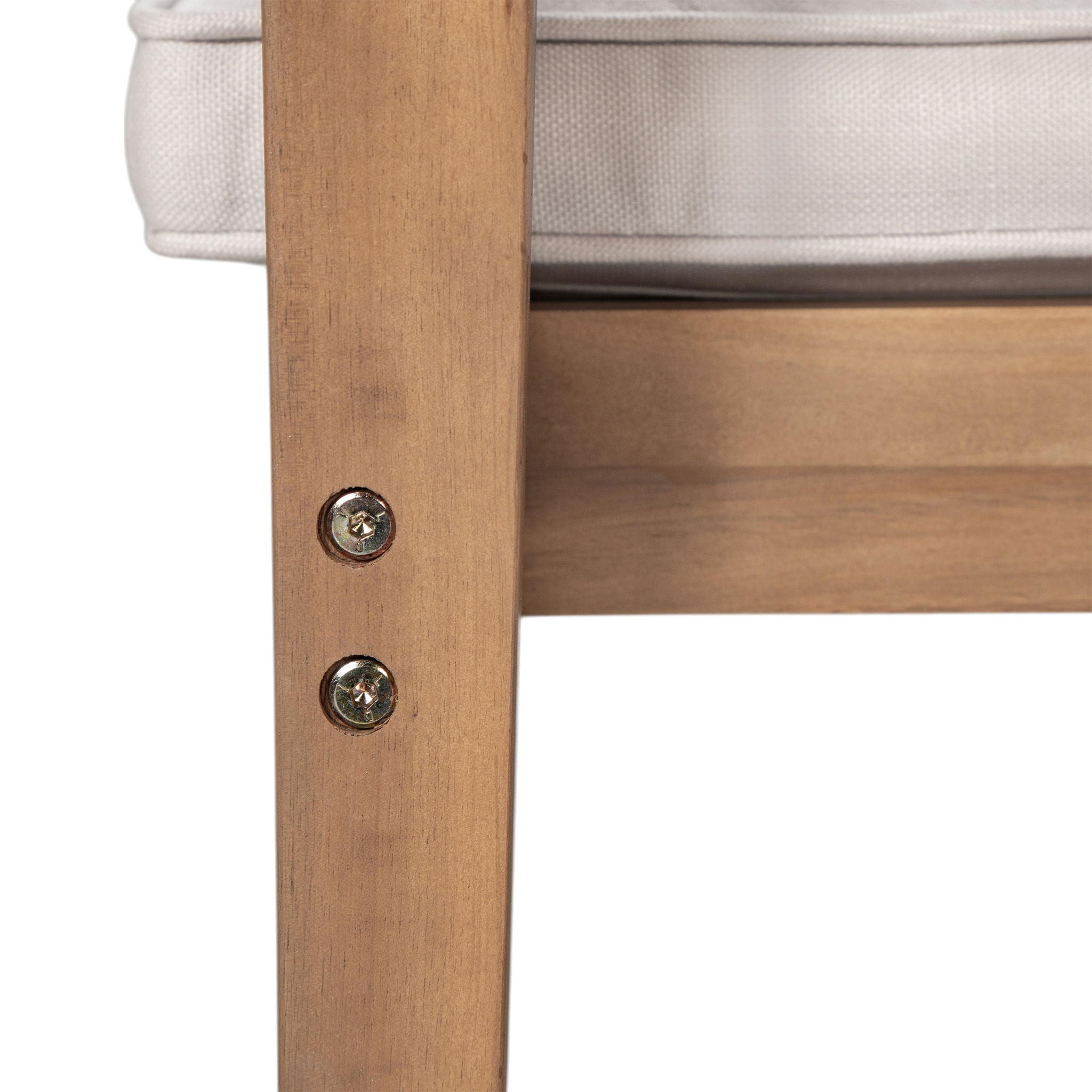 5 Piece Patio Furniture Set Acacia Wood Table And 4 Heavy Duty Cushioned Chairs