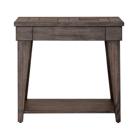 Liberty Furniture Arrowcreek - Chair Side Table - Dark Brown | Meri Furniture