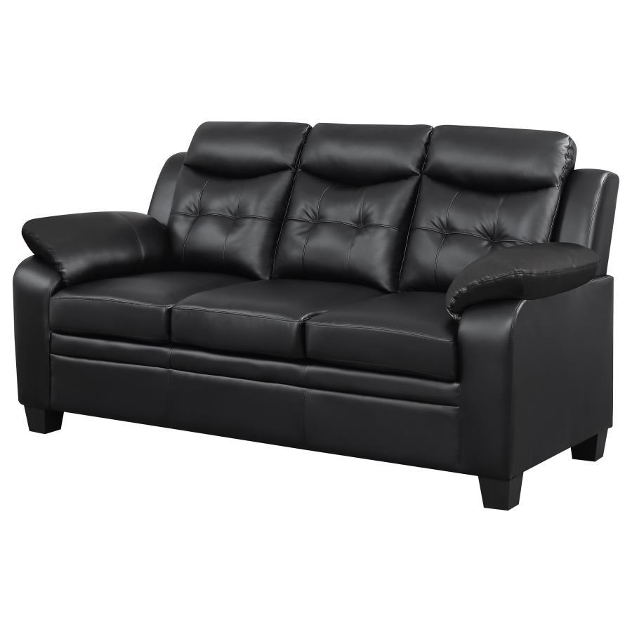 Coaster Fine Furniture Finley - Upholstered Padded Arm Tufted Sofa - Black | Meri Furniture