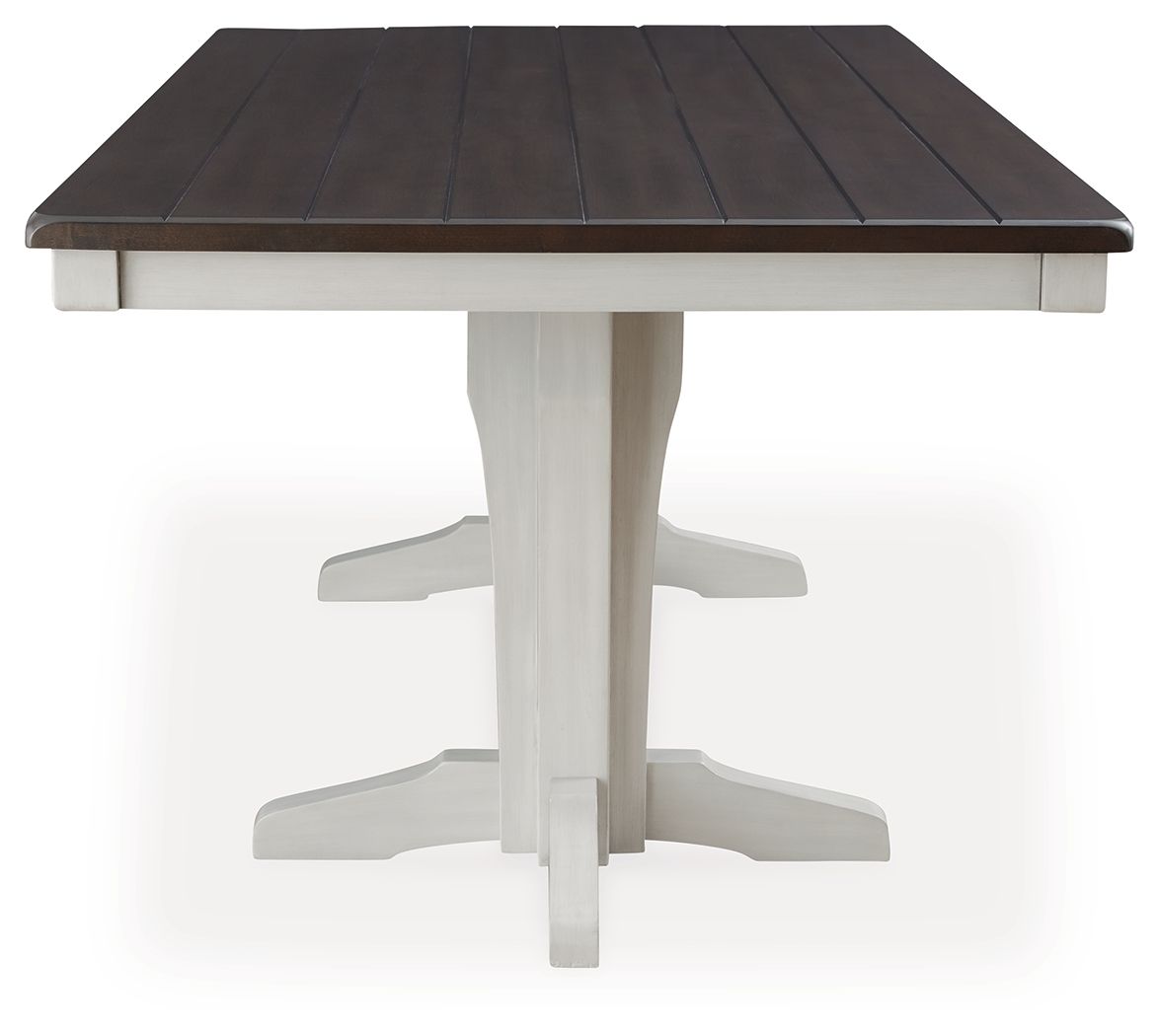 Signature Design by Ashley® Darborn - Gray / Brown - Dining Table | Meri Furniture