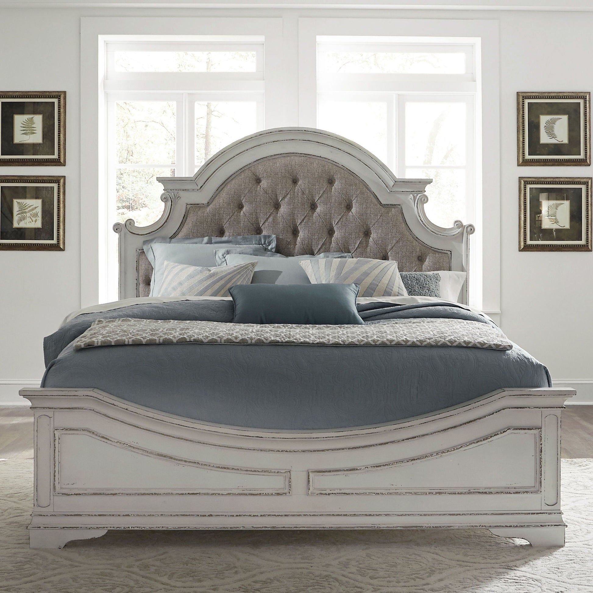 Liberty Furniture Magnolia Manor - Upholstered Bed Set | Meri Furniture