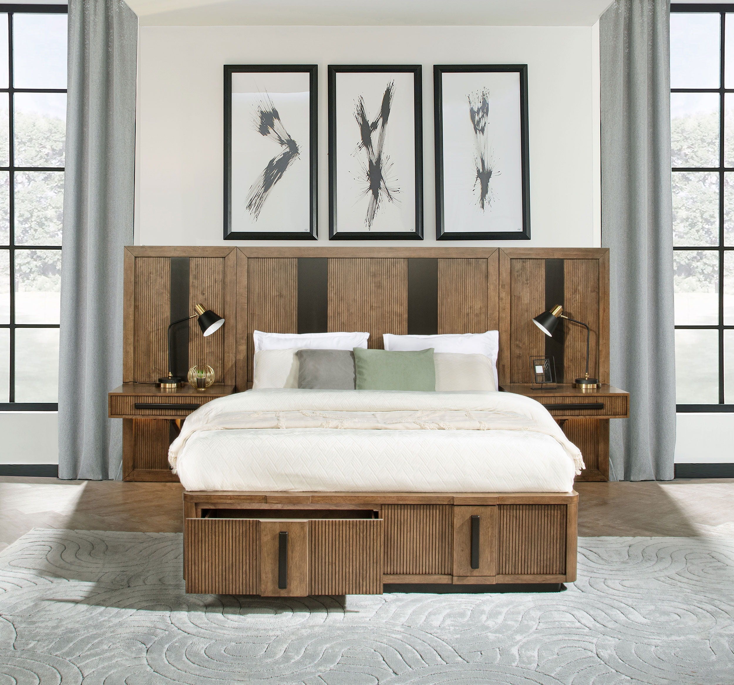 Coaster Fine Furniture Terrace - Wall Panel Storage Bed | Meri Furniture