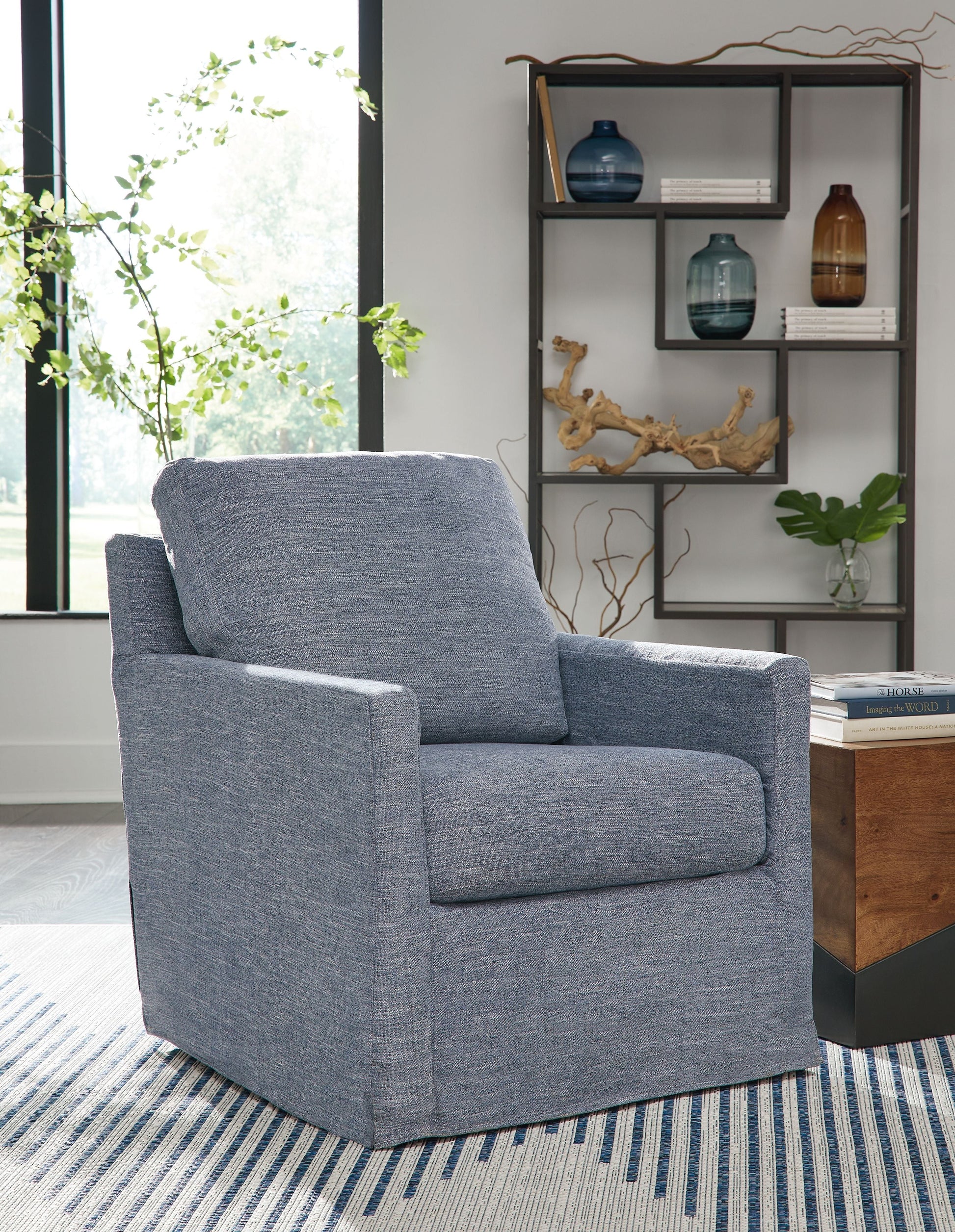 Signature Design by Ashley® Nenana Next-gen Nuvella - Swivel Glider Accent Chair | Meri Furniture