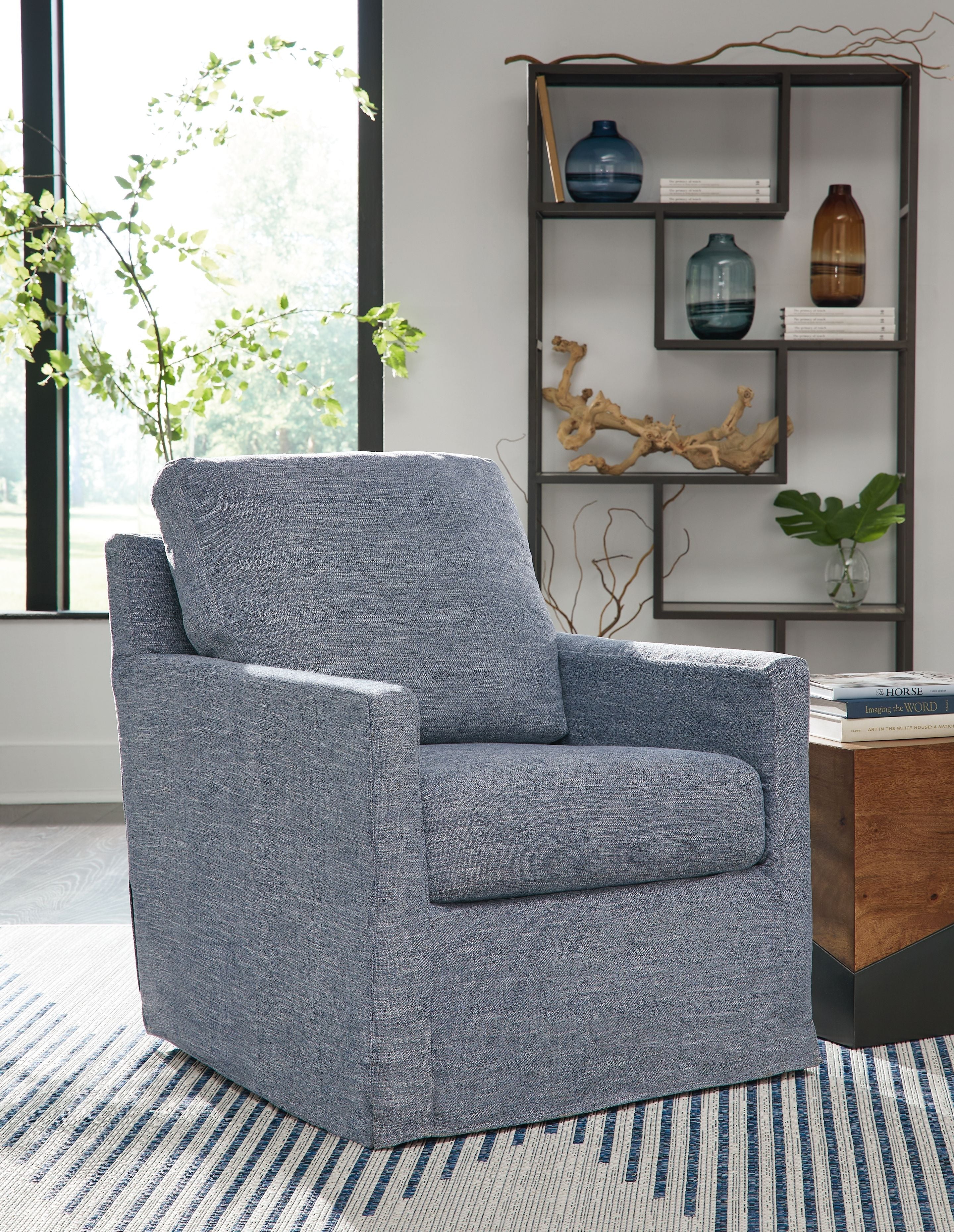 Signature Design by Ashley® Nenana Next-gen Nuvella - Swivel Glider Accent Chair | Meri Furniture