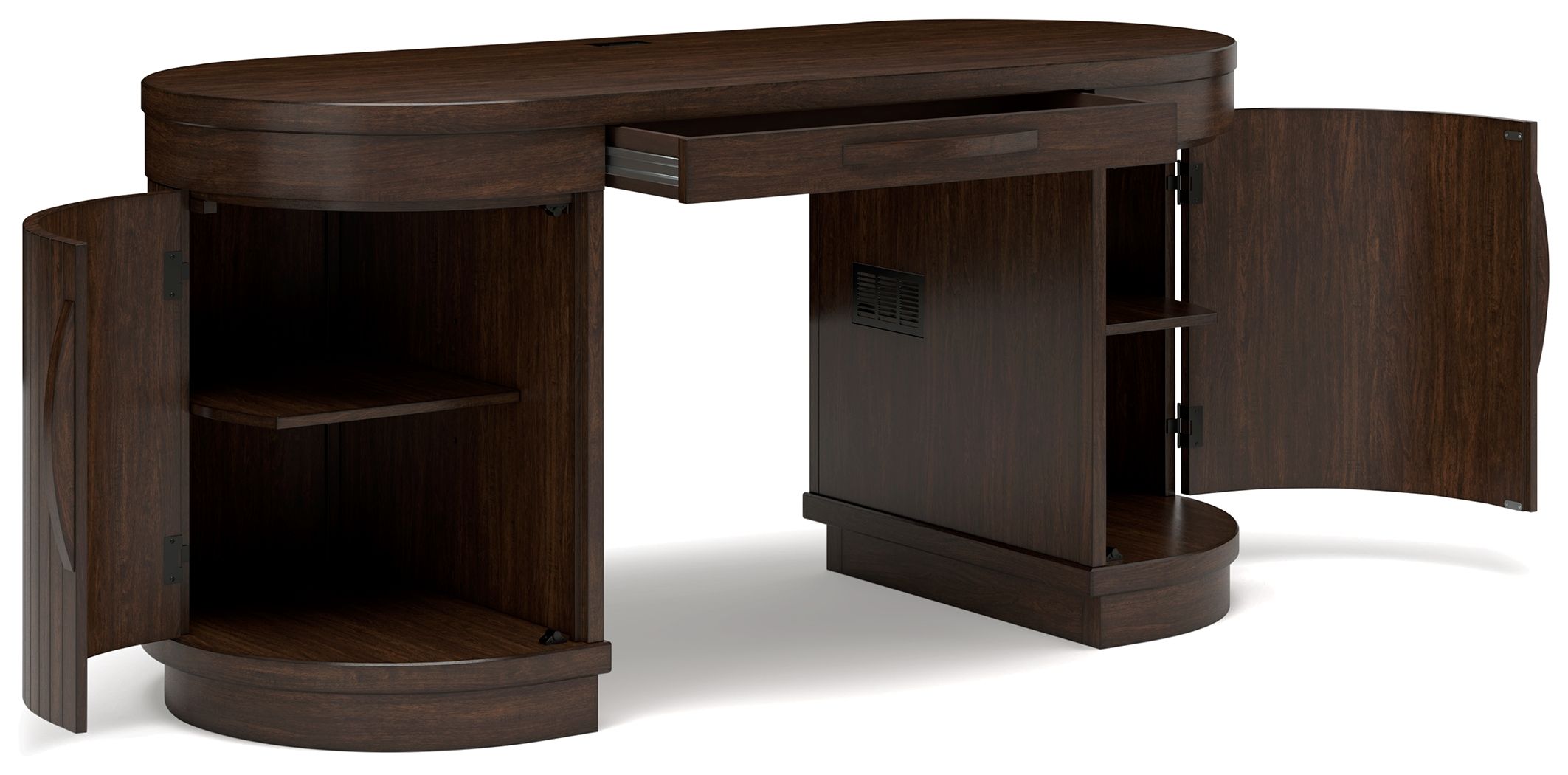 Signature Design by Ashley® Korestone - Warm Brown - Home Office Desk | Meri Furniture