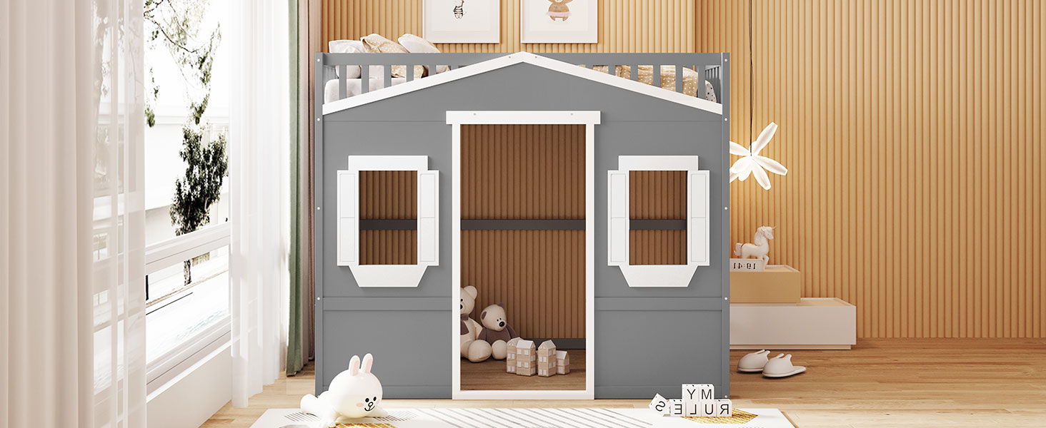 Elegant House Loft Bed With Ladder