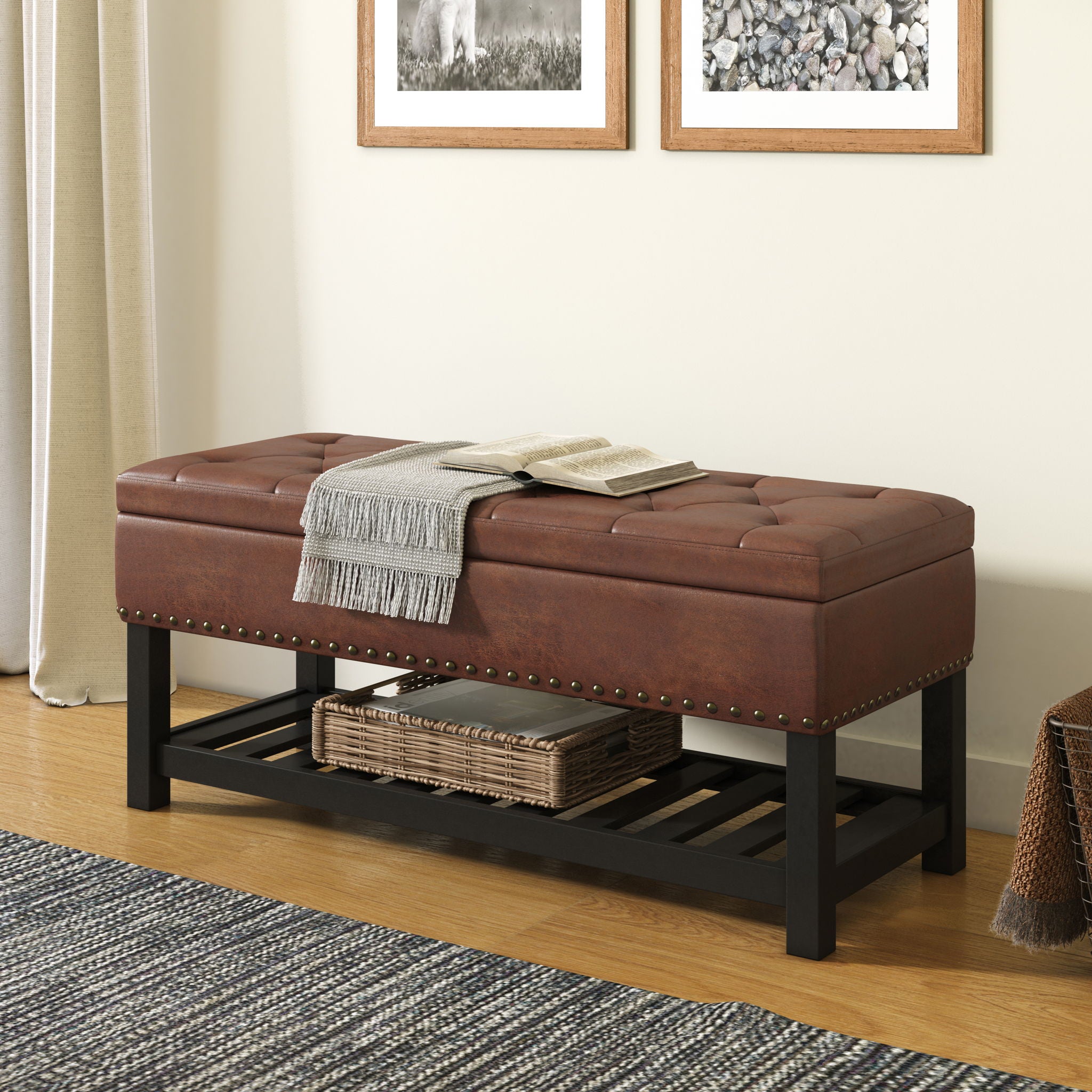 Lomond - Upholstered Storage Ottoman Bench