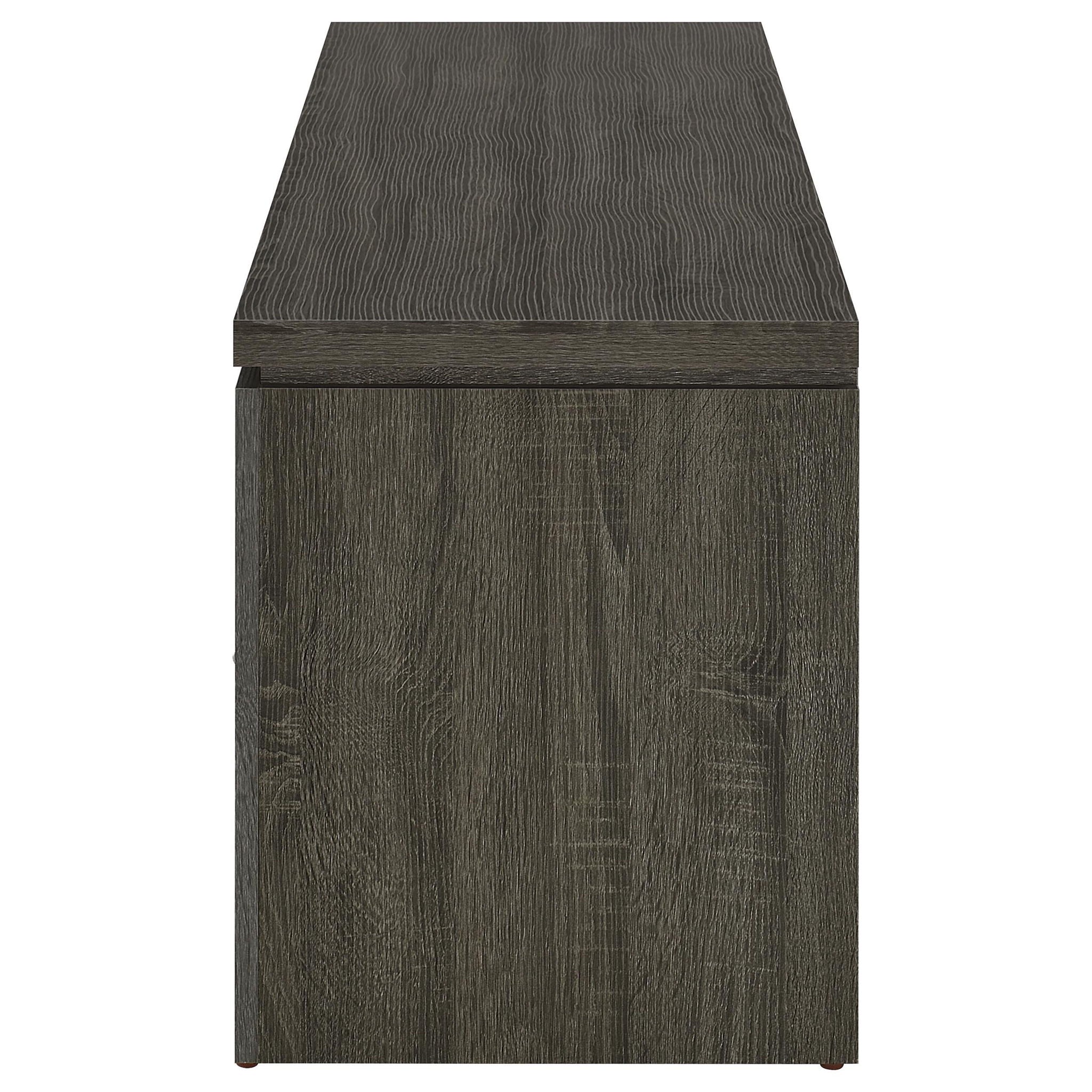 Elkton 2-drawer Engineered Wood 59-inch TV Stand Weathered Grey