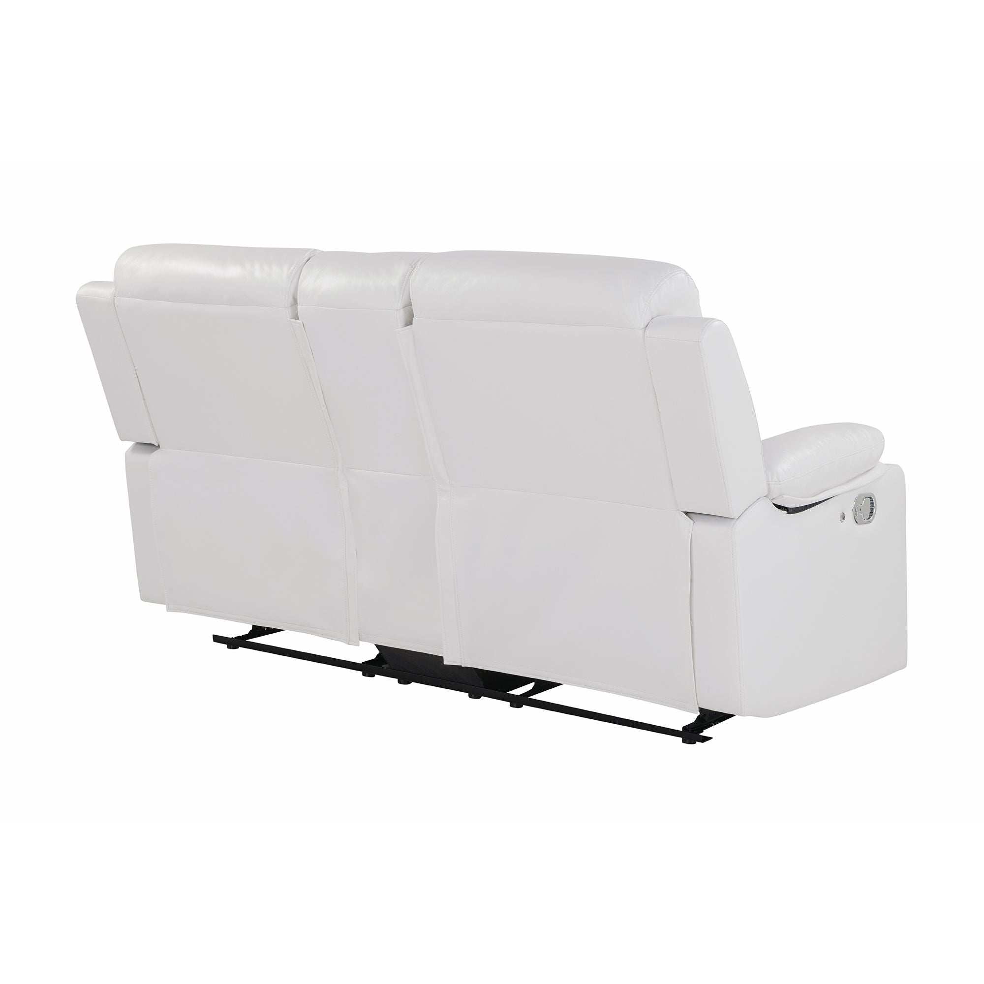 Blanche - Console Reclining Loveseat With LED Lights And Speakers