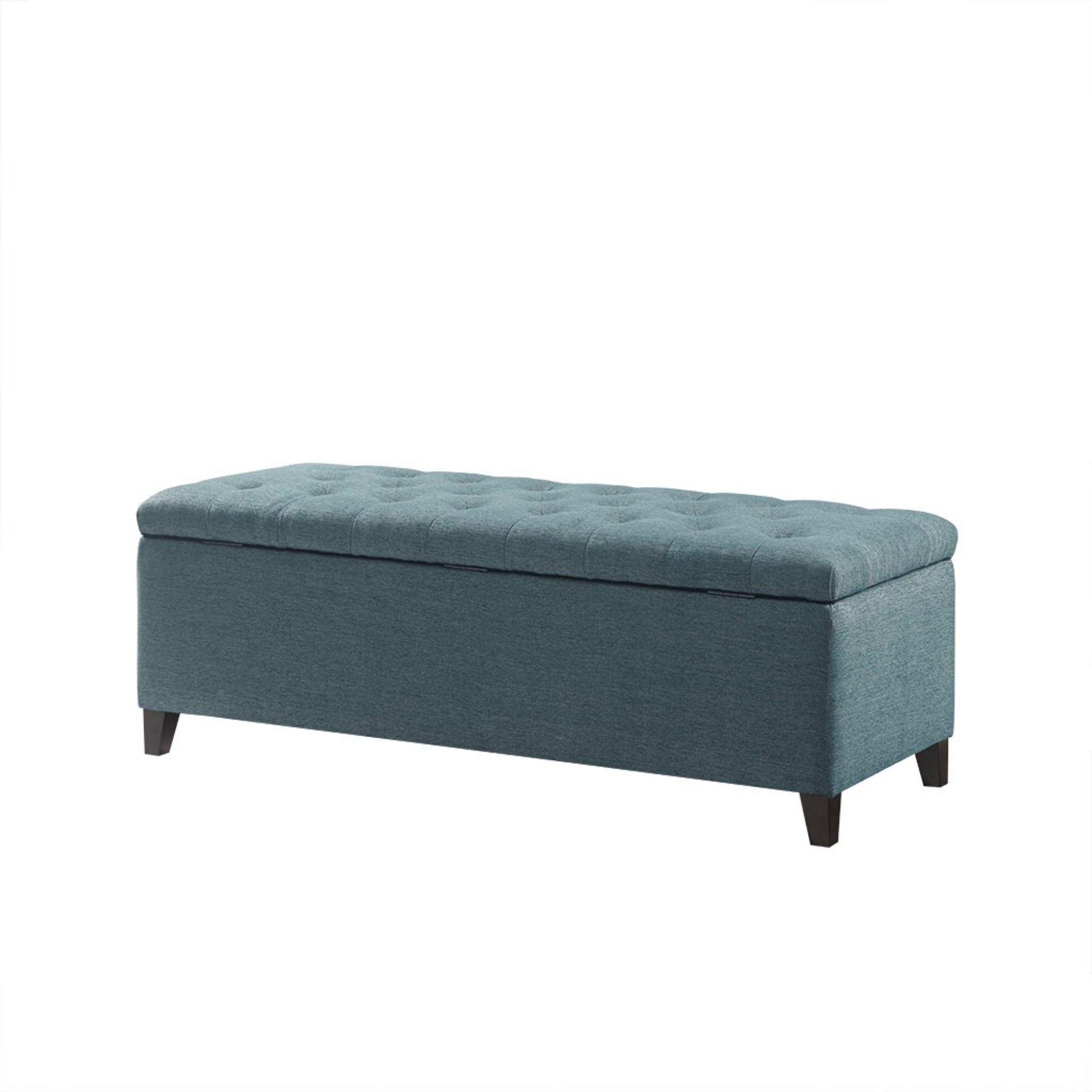 Elegant Design Tufted Top, Soft Close Storage Bench