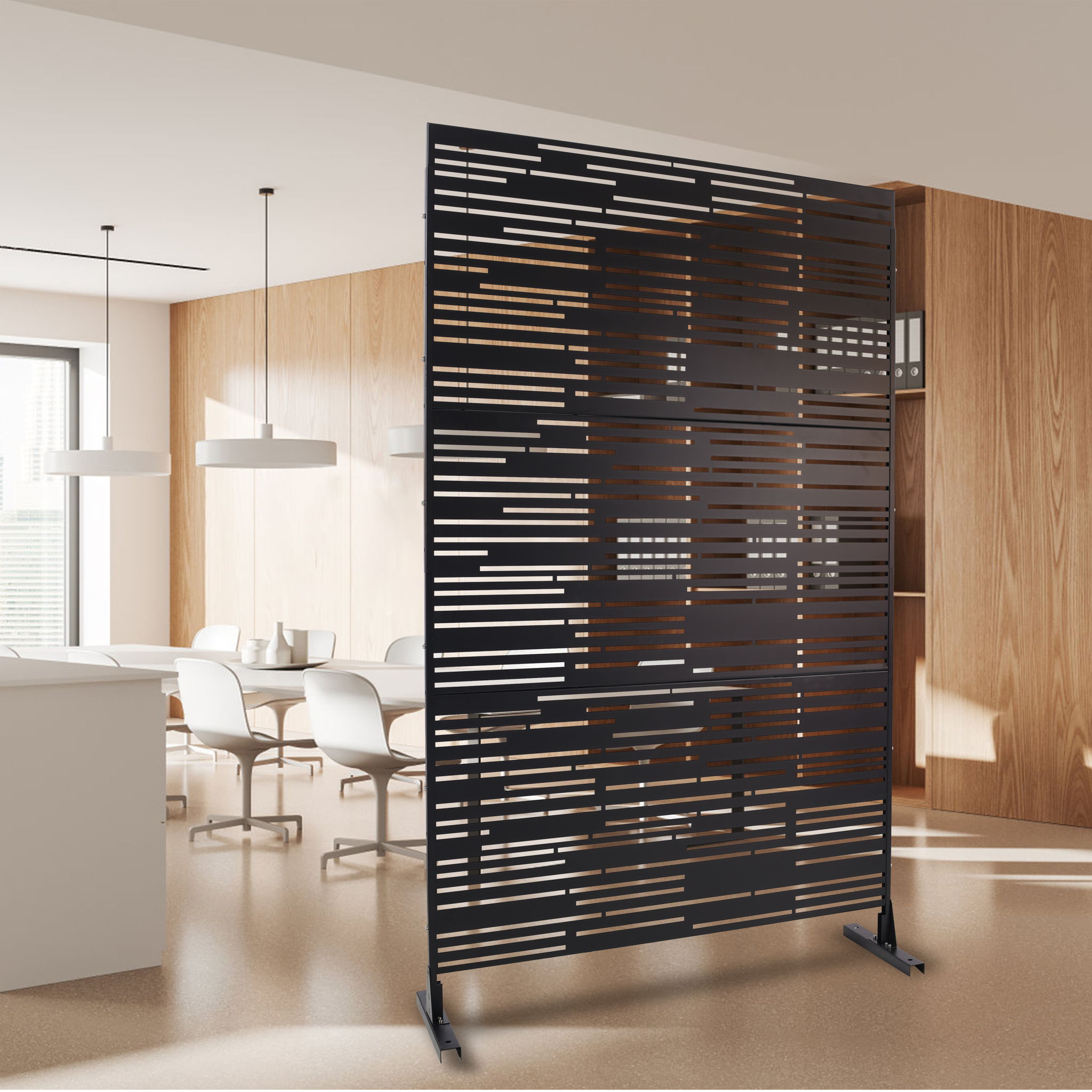 Outdoor & Indoor Freestanding Metal Privacy Screen