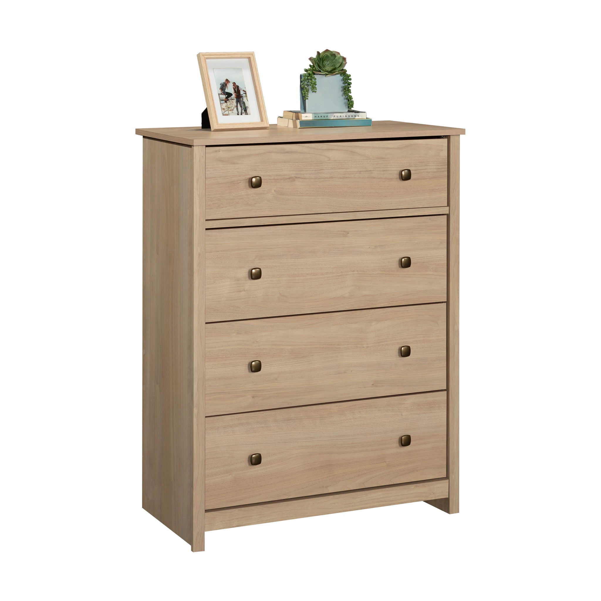 4-Drawer Bedroom Chest in Harvest Walnut