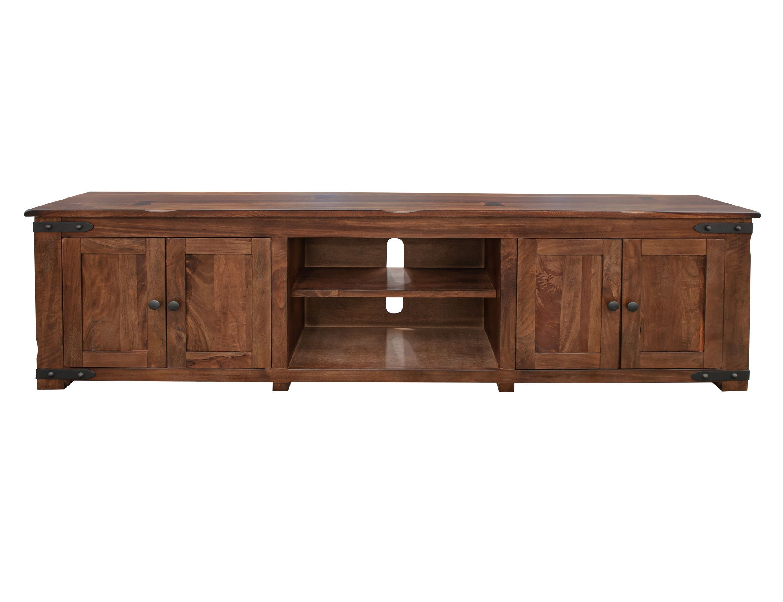 International Furniture Direct Parota - TV Stand - Cinnamon Brown | Meri Furniture