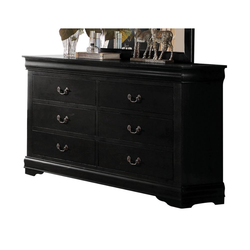 ACME Bring casual elegance into your home with the Louis Phillipe dresser. This dresser is a piece that offers any bedroom a sophisticated look. | Meri Furniture