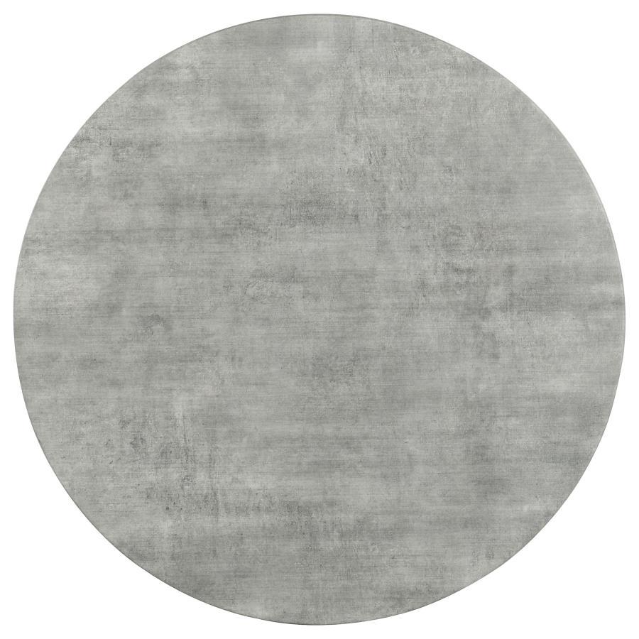 Coaster Fine Furniture Neil - 5 Piece Round Dining Table Set Concrete - Gunmetal | Meri Furniture
