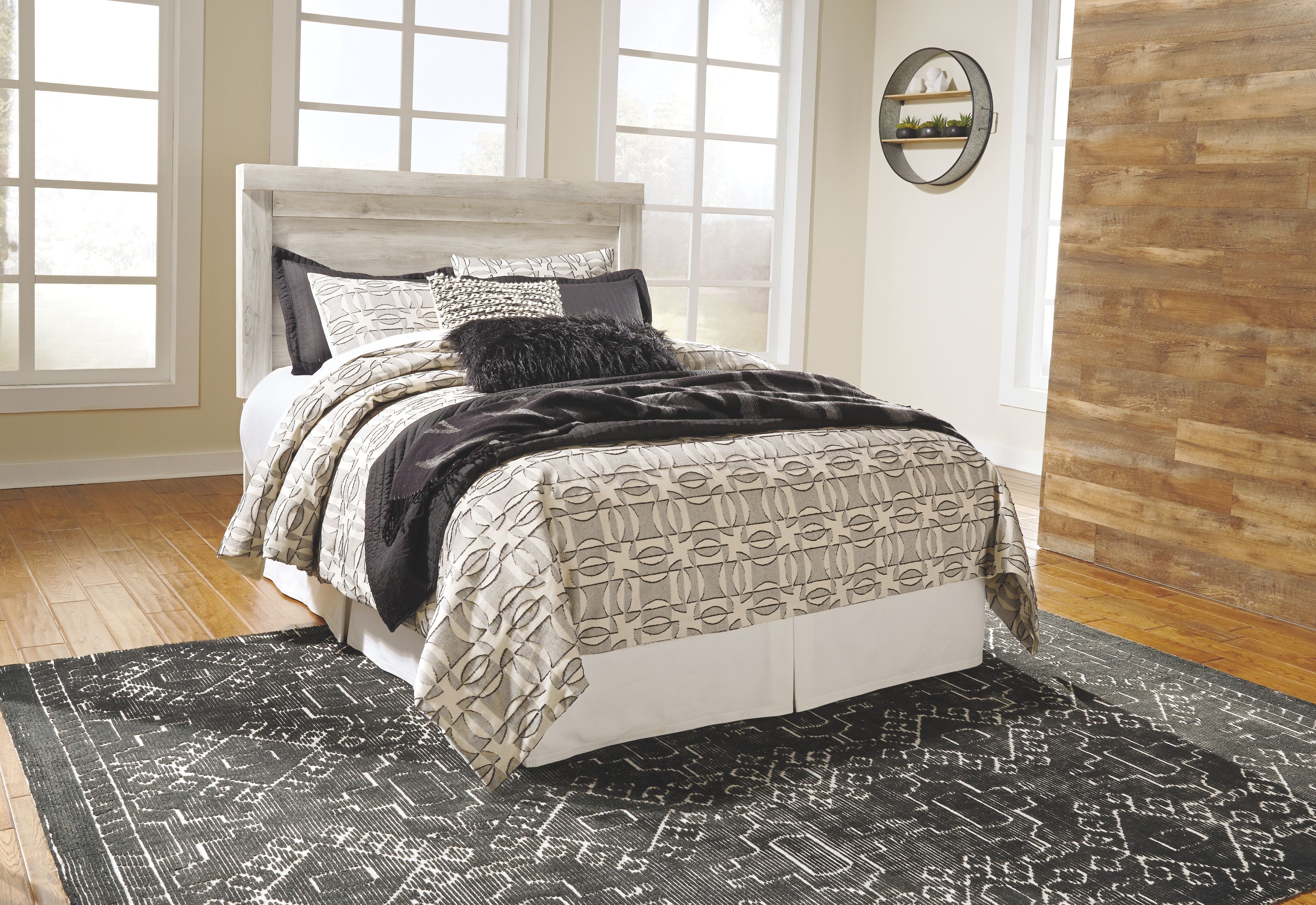 Signature Design by Ashley® Bellaby - Panel Headboard With Bolt On Metal Frame | Meri Furniture