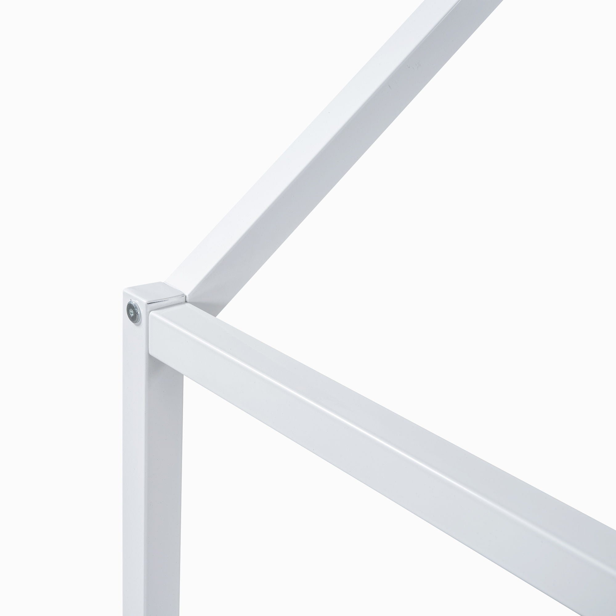 Metal House Bed With Fence And Door