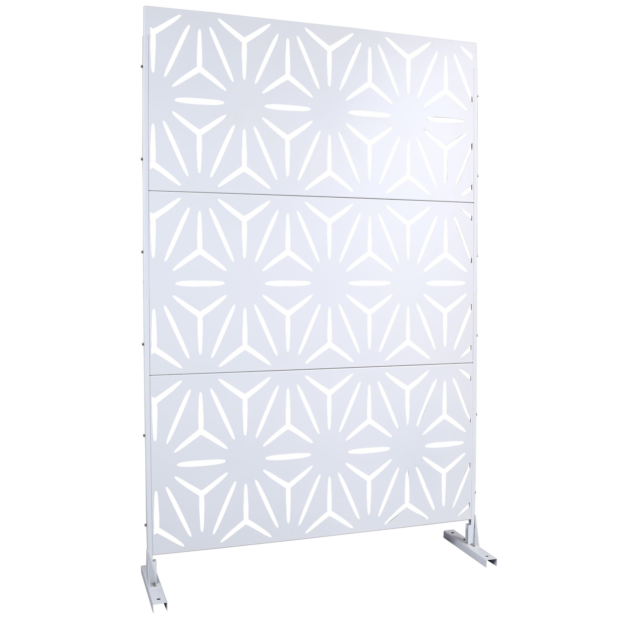 Outdoor & Indoor Metal Privacy Screen, Freestanding Decorative Panels