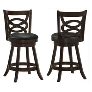 Coaster Fine Furniture Calecita - Wood Swivel Counter Stool (Set of 2) | Meri Furniture