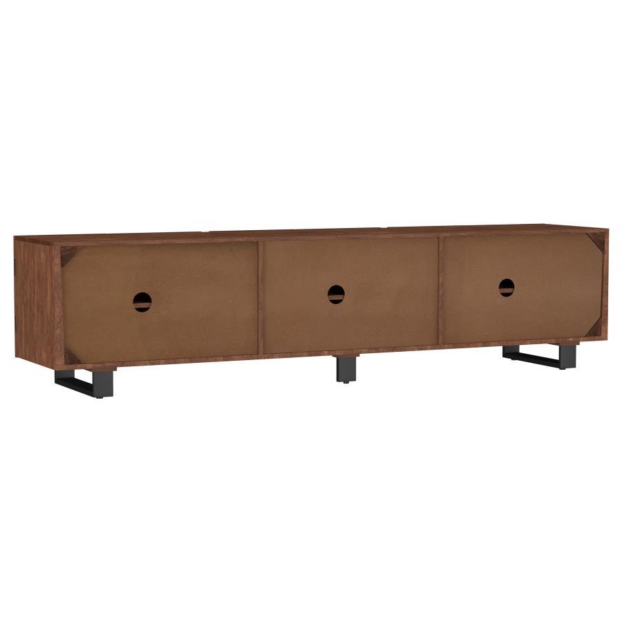 Trask - Wood TV Stand Media Console - Mango Brown
