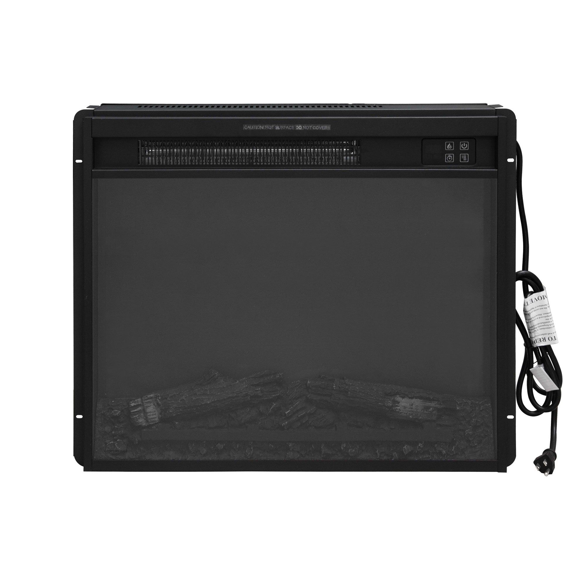 Fireplace TV Stand For Tvs Up To 65", Entertainment Center With 23" Electric Fireplace, Farmhouse TV Stand Industrial Media Console With Sliding Barn Door For Living Room - Dark Gray