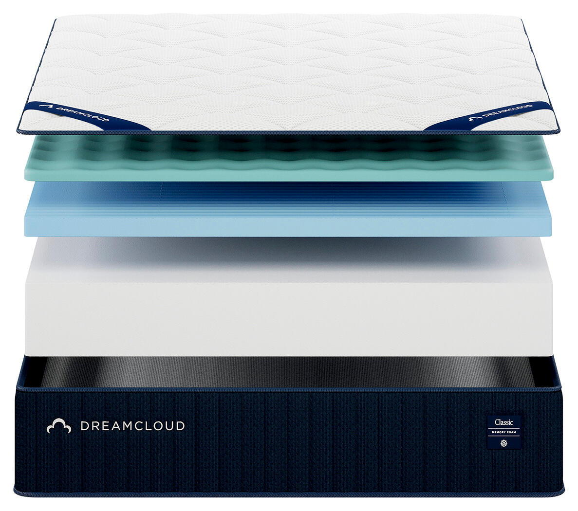 Dreamcloud Classic Memory Foam - Queen Mattress - White