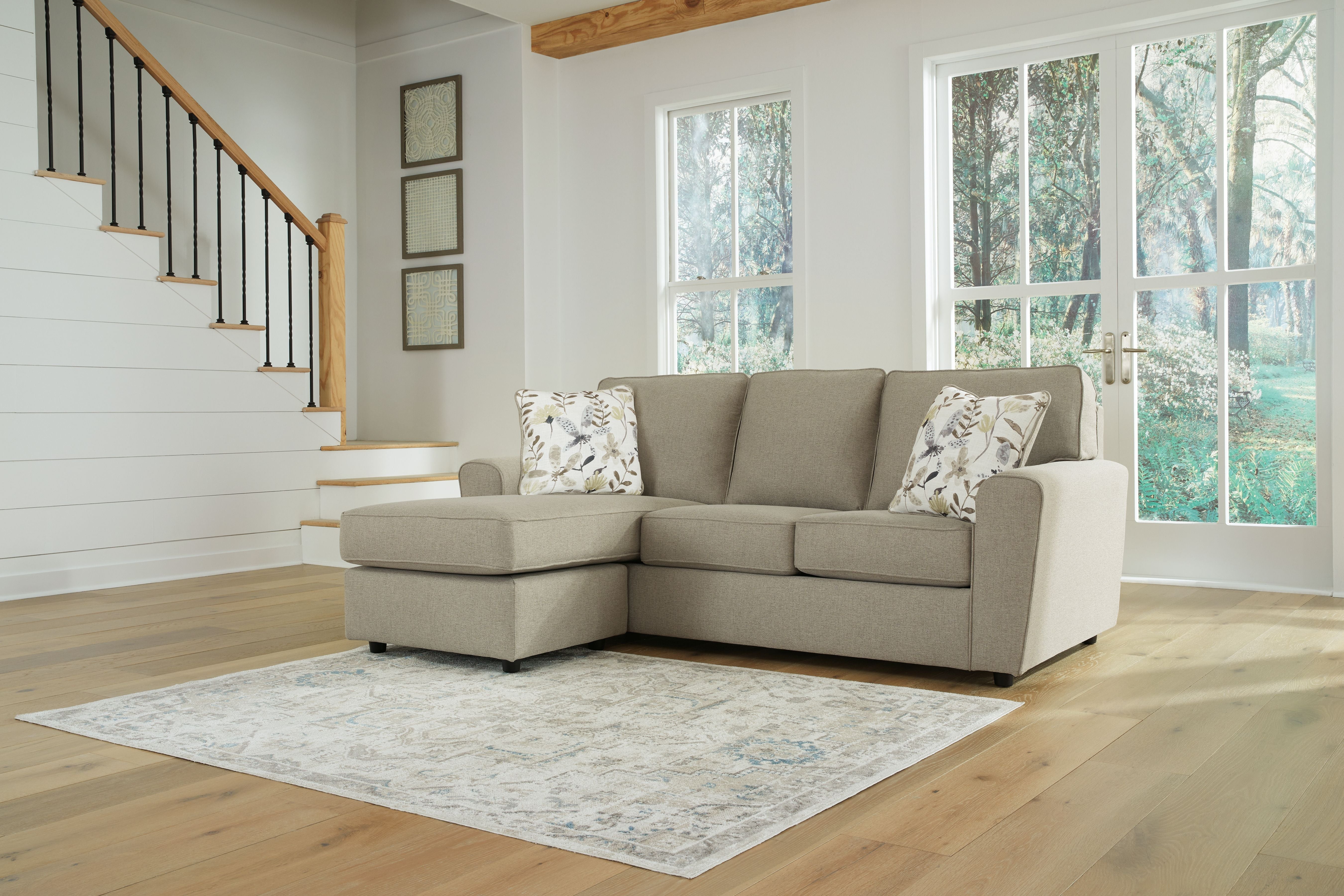 Signature Design by Ashley® Renshaw - Pebble - Sofa Chaise | Meri Furniture