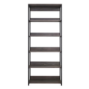 Monica - Wood And Metal Walk In Closet With 5 Shelves Construction - Gray