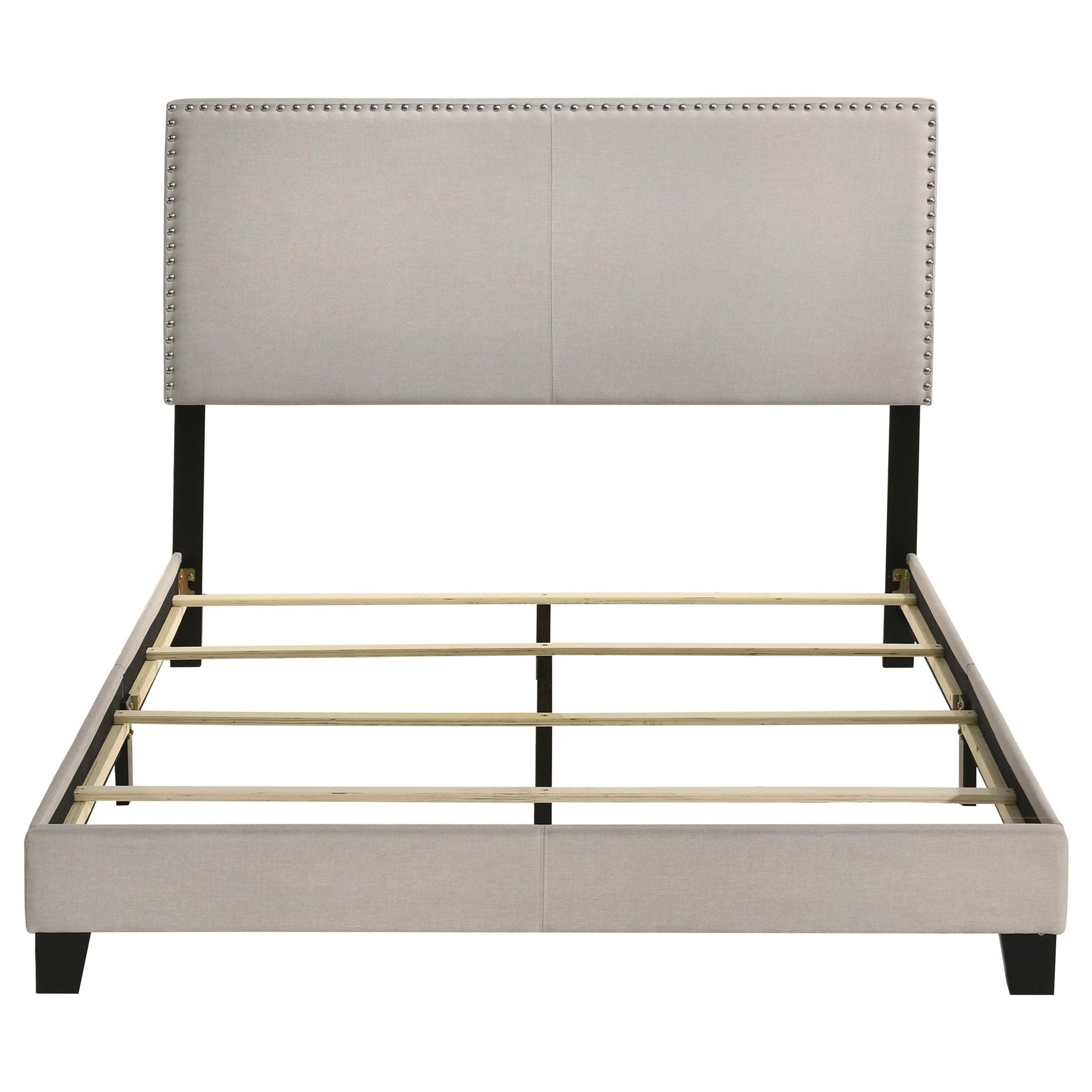 Boyd Upholstered Queen Panel Bed Ivory
